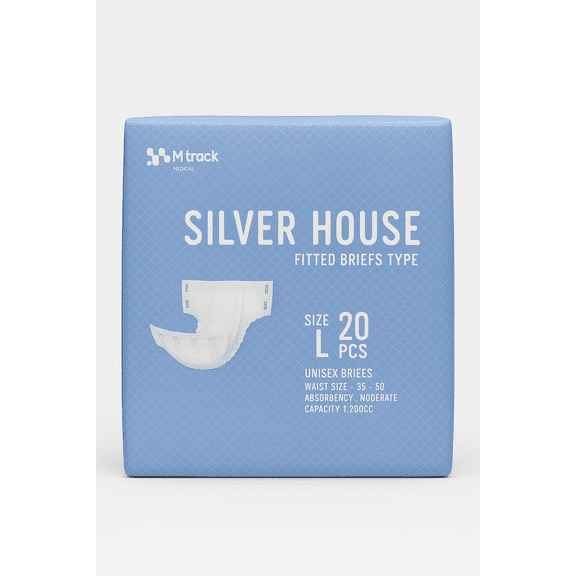 Silver House Adult Diaper 20PCS High Absorbency Large-Made In Korea