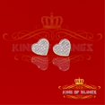 thumbnail image 1 of Silver Iced out 0.15ct Hip Hop Men/ Women Diamond stud Earrings Sterling Silver, 1 of 1