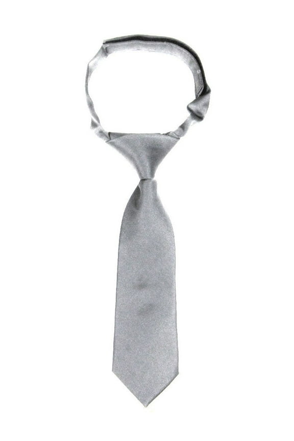 Silver Infants Velcro Necktie