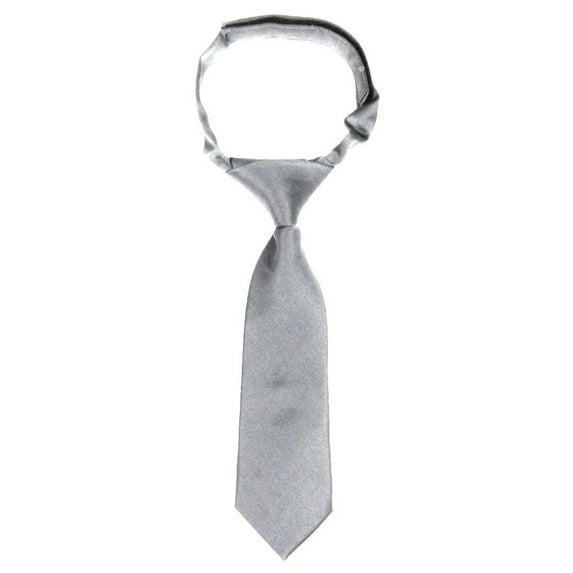 Silver Infants Velcro Necktie