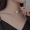 thumbnail image 1 of Silver Initial Necklaces For Women Trendy Name Letter Necklace Cute Initial Tag Pendant Necklace Dainty Alphabet Personalized Silver Jewelry[o7512], 1 of 1