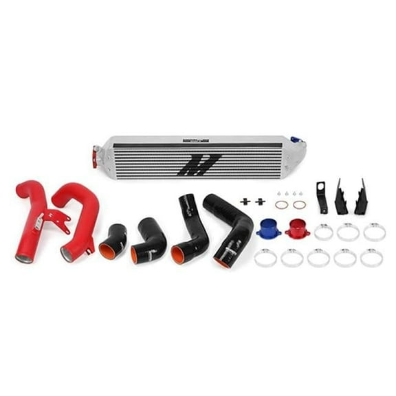 Silver Intercooler Kit with Red Pipes for 2016 Plus Honda Civic 1.5T & 2017 Plus Honda Civic Si
