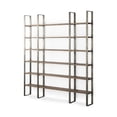 thumbnail image 1 of Silver Iron Framed Wooden Shelving Unit, 1 of 5