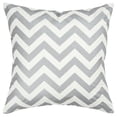 thumbnail image 1 of Silver & Ivory Chevron Down Filled Throw Pillow, 1 of 1