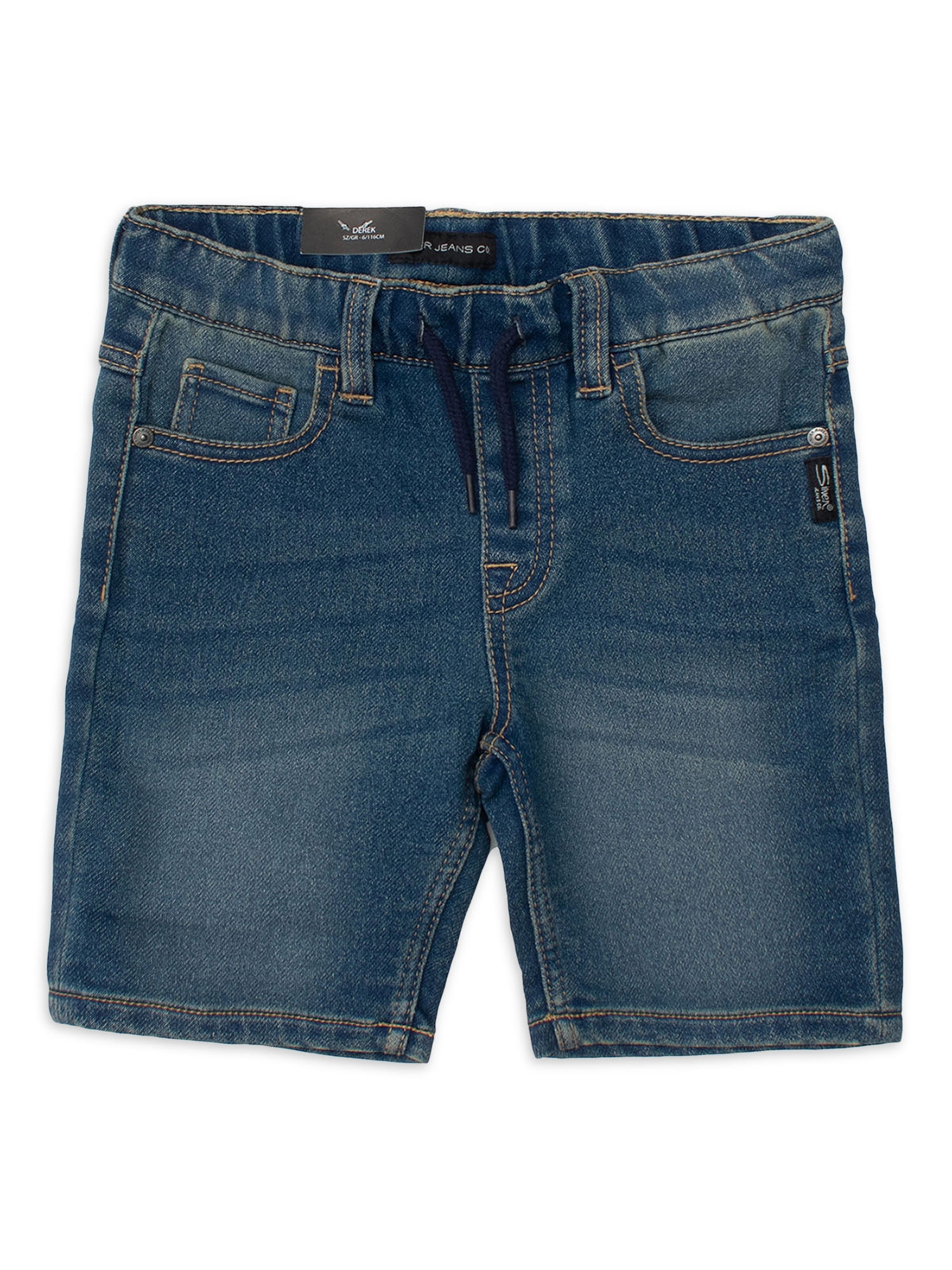 Silver Jeans Co. Boys Knit Denim Pull-On Shorts, Sizes 4-16 - Walmart.com