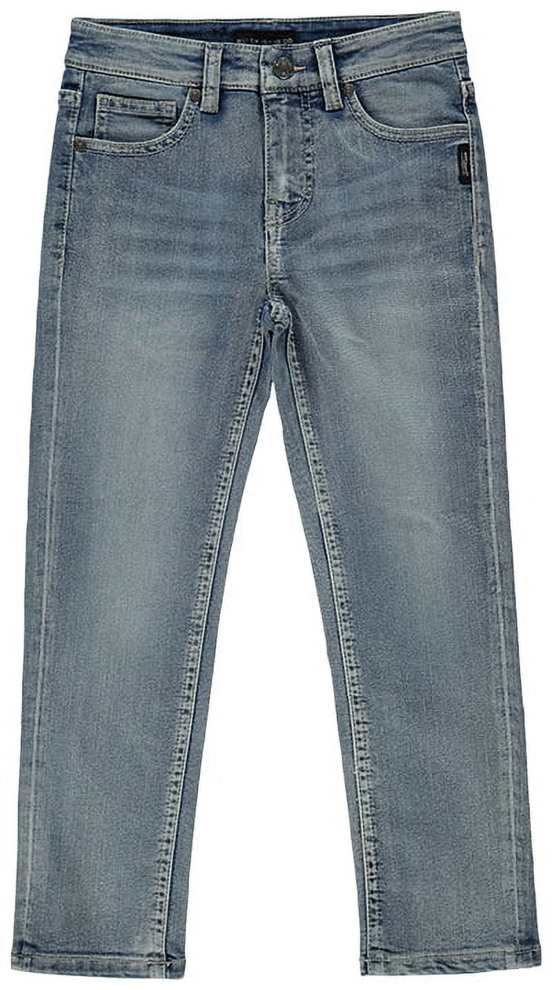 Silver Jeans Co. Boys Nathan Skinny Fit Stretch Denim Jeans, Sizes 4-22 