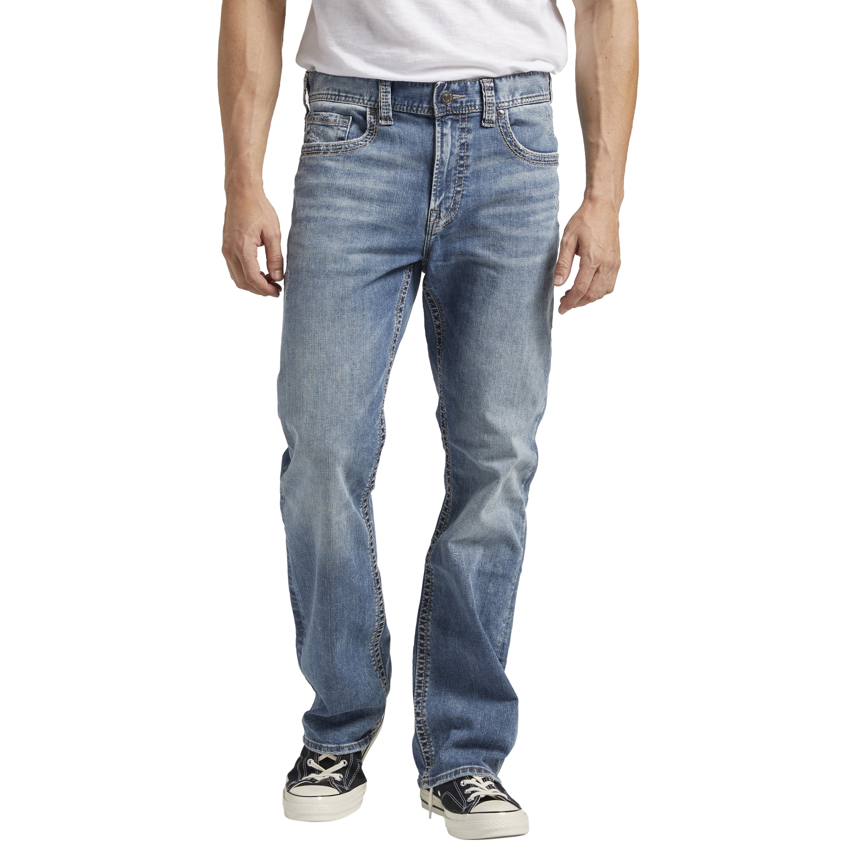 Silver Jeans Co. Men's Craig Easy Fit Bootcut Jeans, Waist Sizes 30-42 