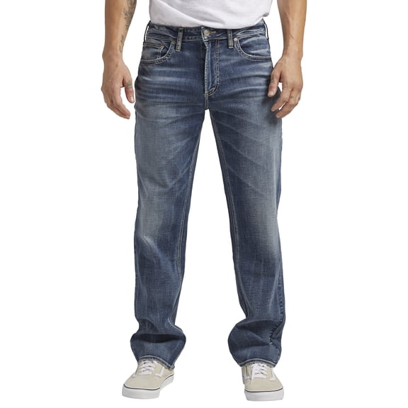 Silver Jeans Co. Men's Grayson Classic Fit Straight Leg Jeans, Waist Sizes 30-42