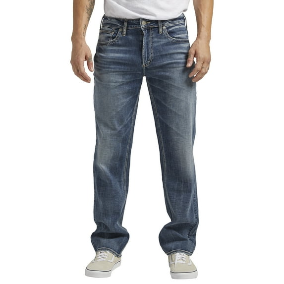 Silver Jeans Co. Men's Grayson Classic Fit Straight Leg Jeans, Waist Sizes 30-42