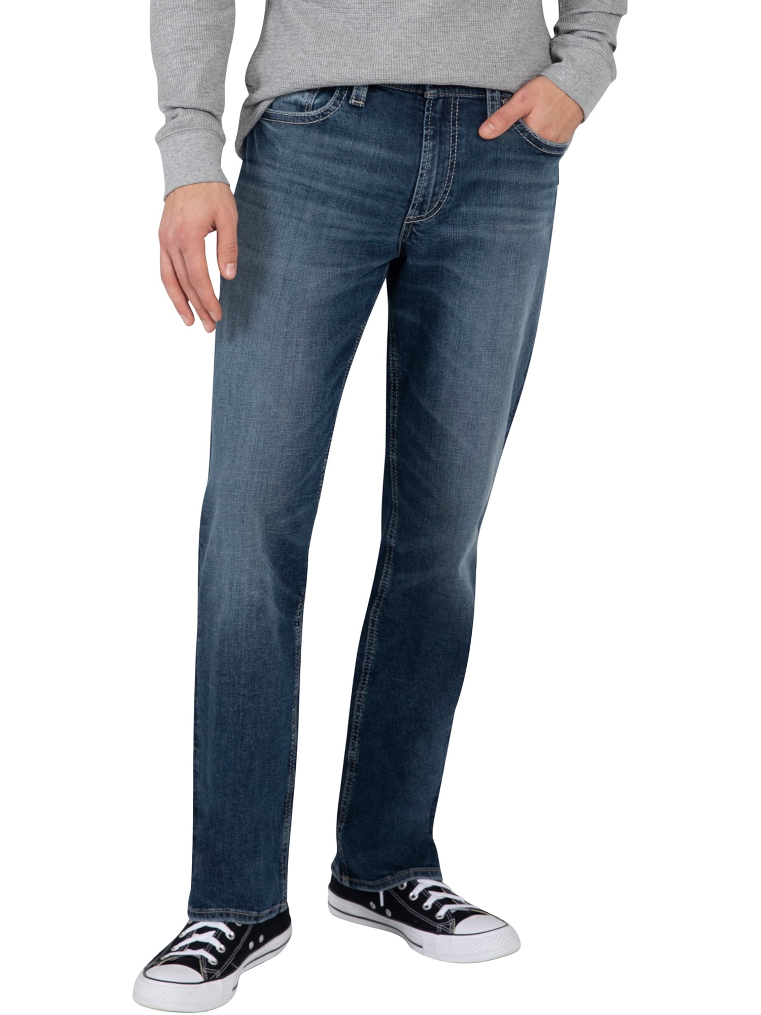 Silver Jeans Co. Men's Grayson Easy Fit Straight Leg Jeans, Waist sizes ...