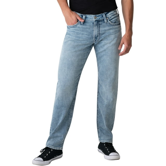 Silver Jeans Co. Men's Kenaston Slim Fit Slim Leg Jeans, Waist Sizes 28-40