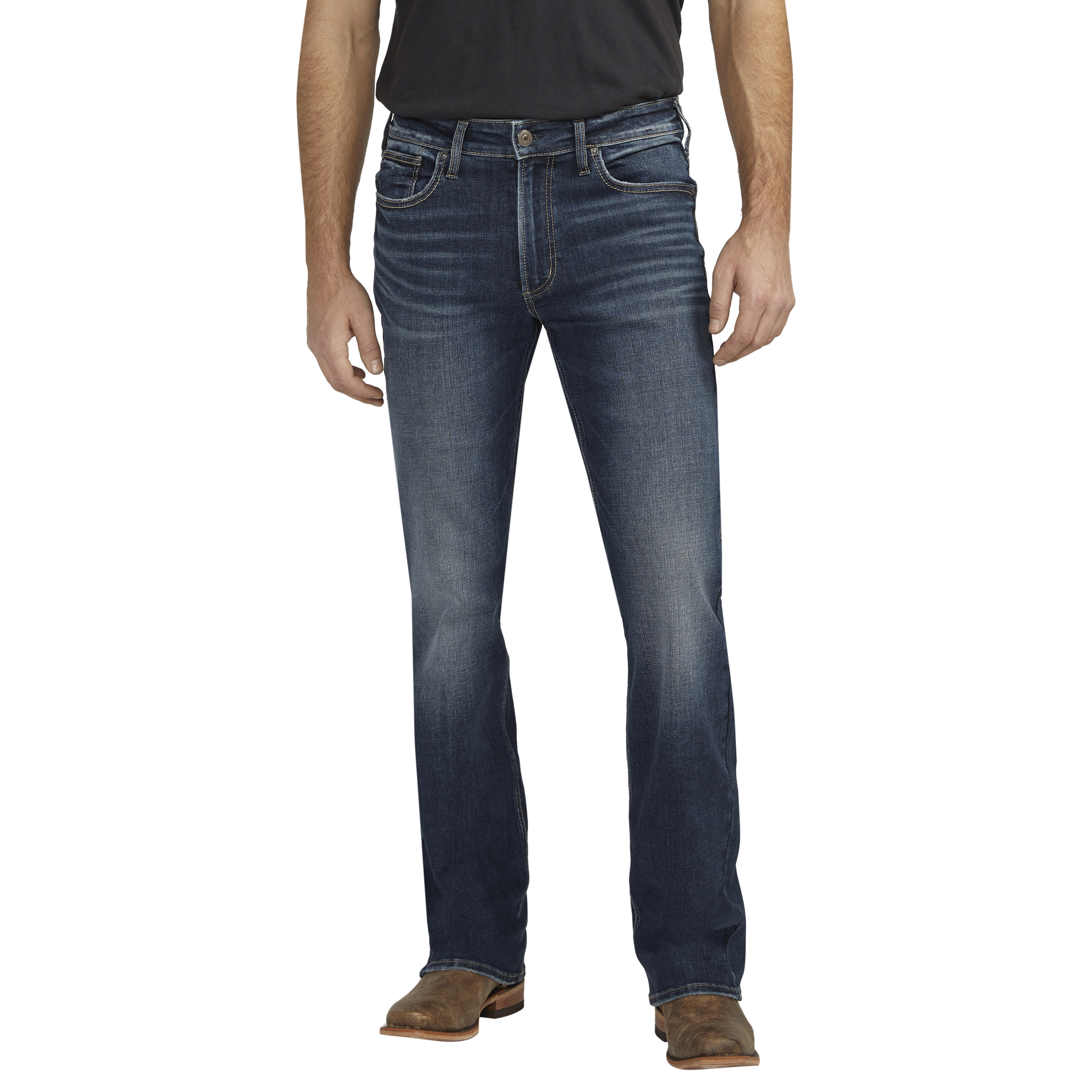 Silver Jeans Co. Men's Zac Relaxed Fit Straight Leg Jeans, EAE314 ...