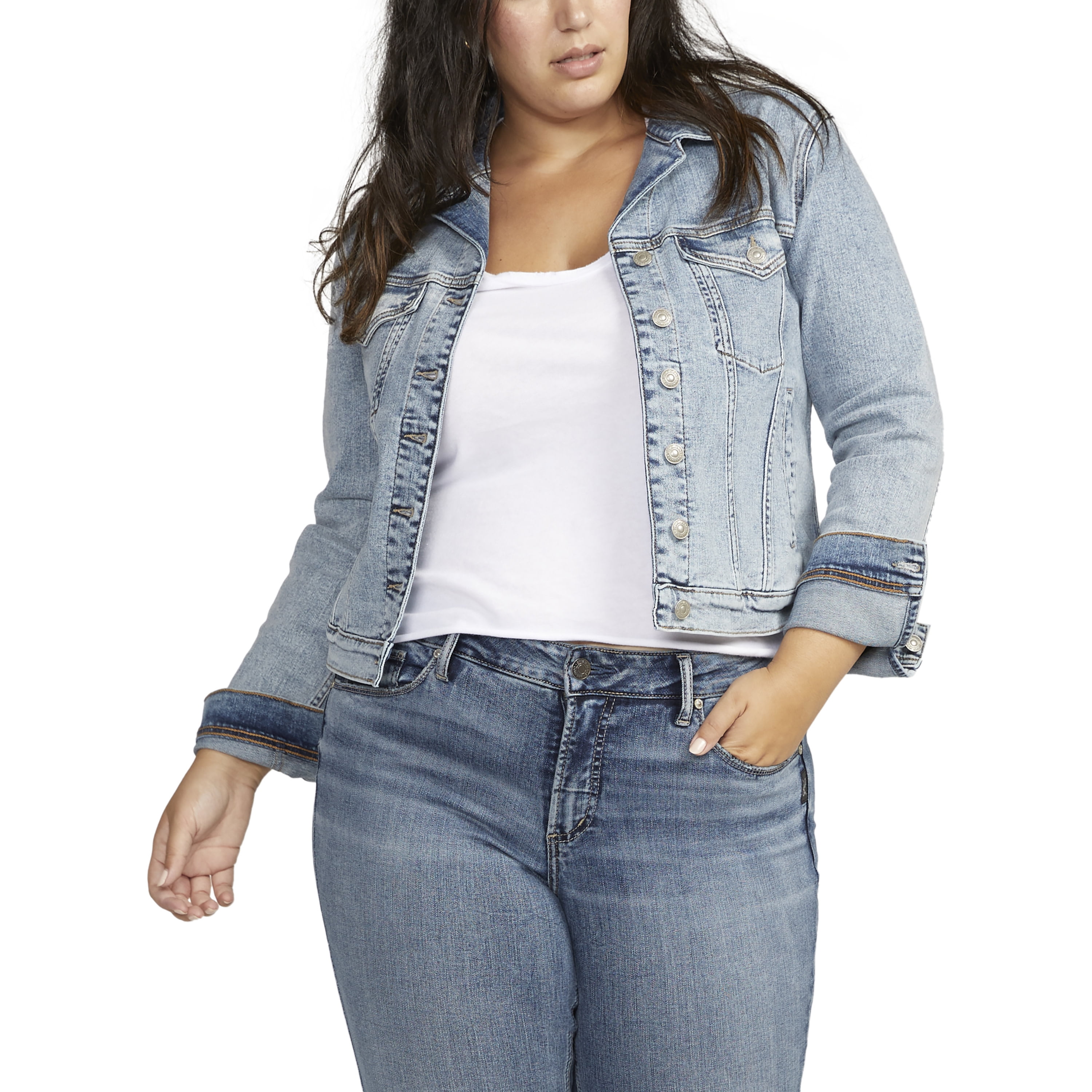 Buy Trendyol Plus Size Blue Denim Jacket Online | ZALORA Malaysia