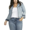 thumbnail image 1 of Silver Jeans Co. Plus Size Fitted Denim Jacket, Waist Sizes 1X-3X, 1 of 3