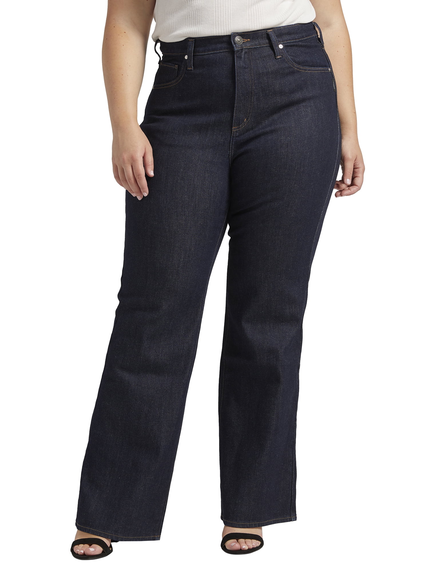Silver Jeans Co. Plus Size Highly Desirable High Rise Trouser Leg Jeans