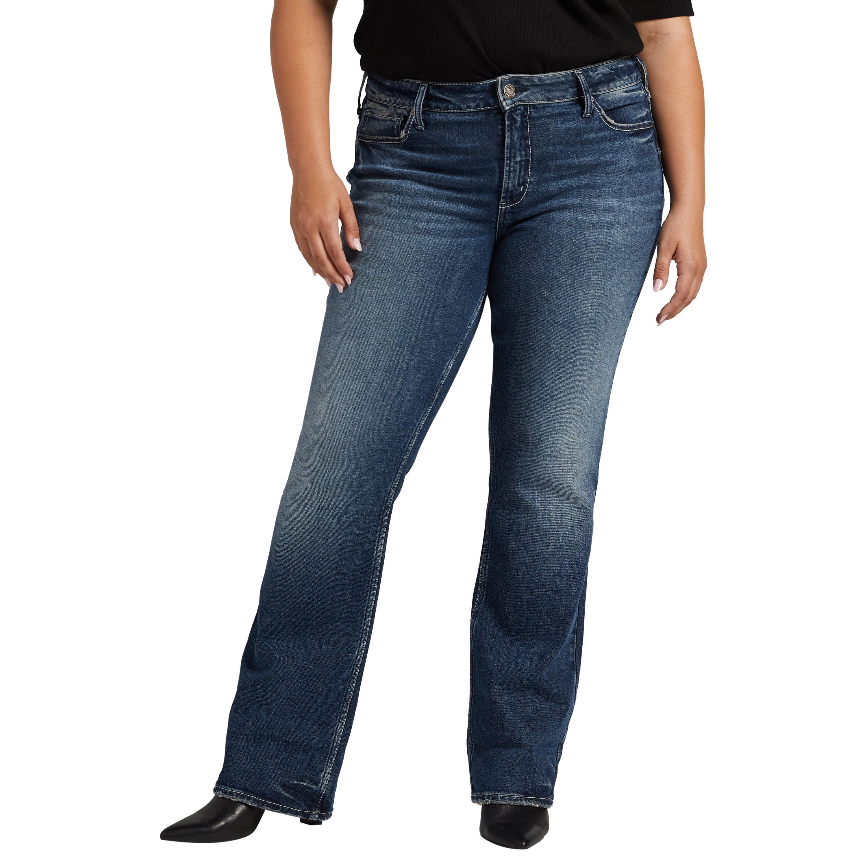 Silver Jeans Co. Plus Size Suki Mid Rise Bootcut Jeans , Waist Sizes 12 ...