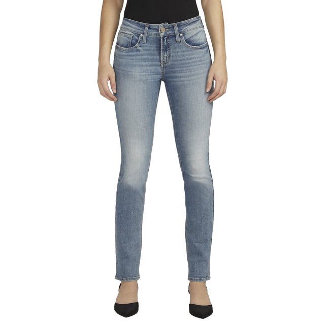 Silver Jeans Co. Women's Most Wanted Slim Jeans Blue Size 34X31