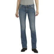 Silver Jeans Co. Women's Tuesday Low Rise Slim Bootcut Jeans, Waist Sizes 24-34