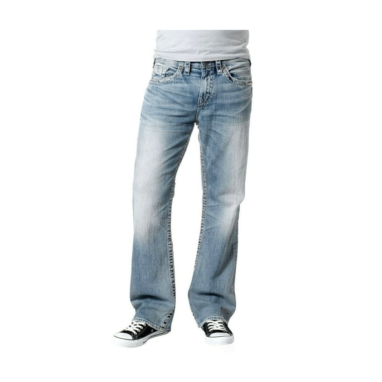 Mens silver bootcut sales jeans