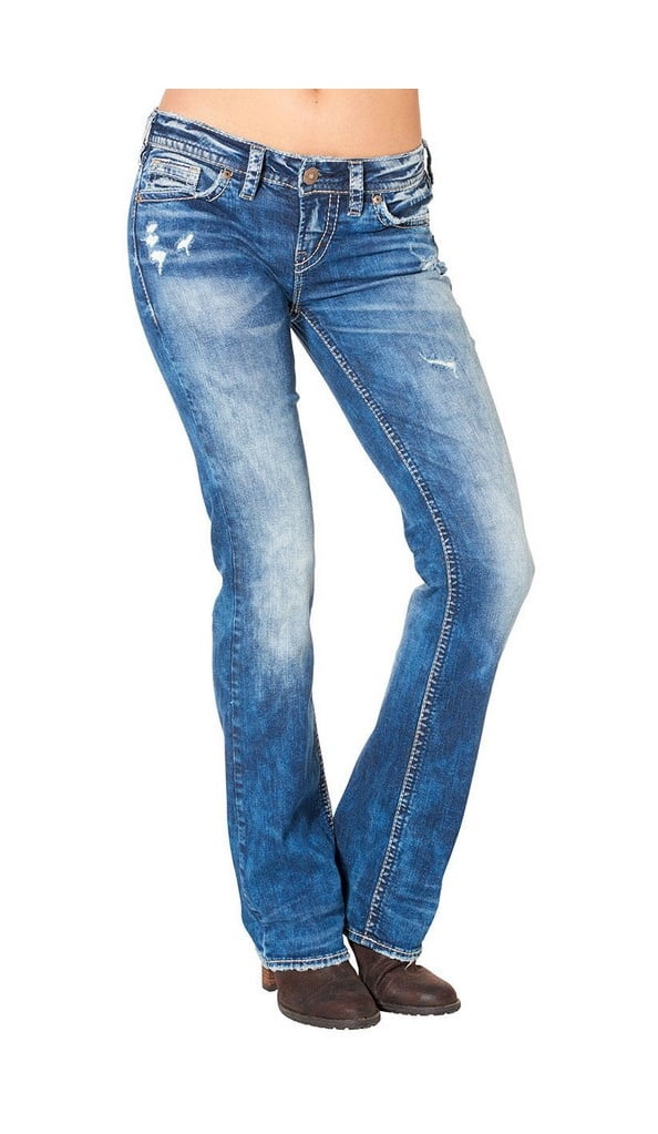 Aiko bootcut silver jeans sales