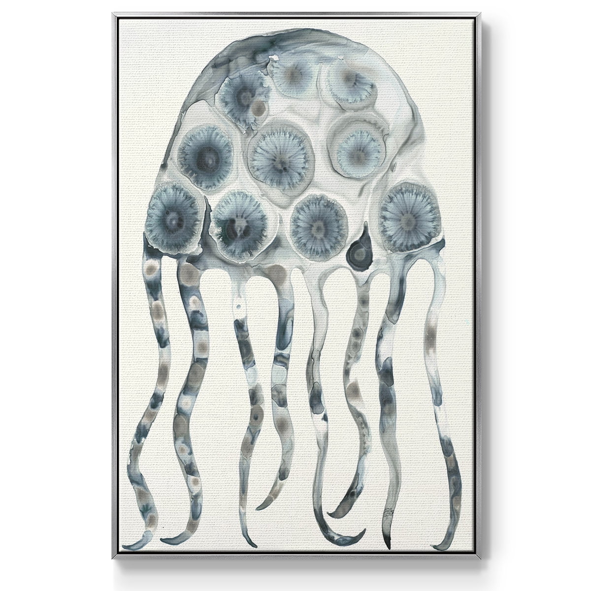 Silver Jelly Framed Premium Gallery Wrapped Canvas - Ready to Hang - 17 x 25 - Silver Floating Frame