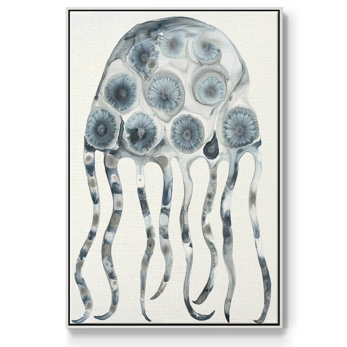 Silver Jelly Framed Premium Gallery Wrapped Canvas - Ready to Hang - 17 x 25 - White Floating Frame