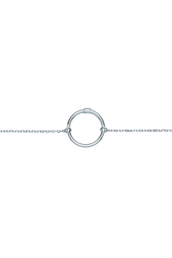 Silver Jewelco London Carrier Hoop Charm Bracelet