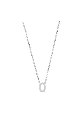 Silver Jewelco London Letter Q Initial Pendant Necklace 18 inch