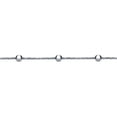thumbnail image 1 of Silver Jewelco London "Stars & Planets" Sparkling Popcorn Bead Chain Necklace, 1 of 4