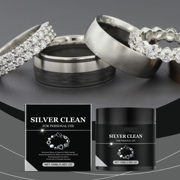 Silver Jewelry Cleaner Cleaning Solution For Oxidation And Blackening Gently Removes Dirt And Restores Shine 100ml