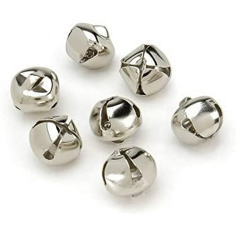 Factory Direct Craft Package of 192 Raw Metal Unfinished 13mm Jingle Bells  for Crafting, Decorating, and Embellishing