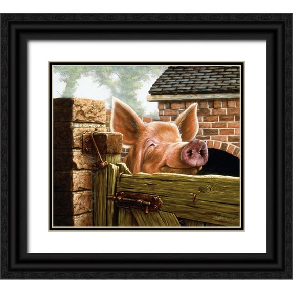 Silver, John 13x12 Black Ornate Wood Framed with Double Matting Museum Art Print Titled - Js39-C
