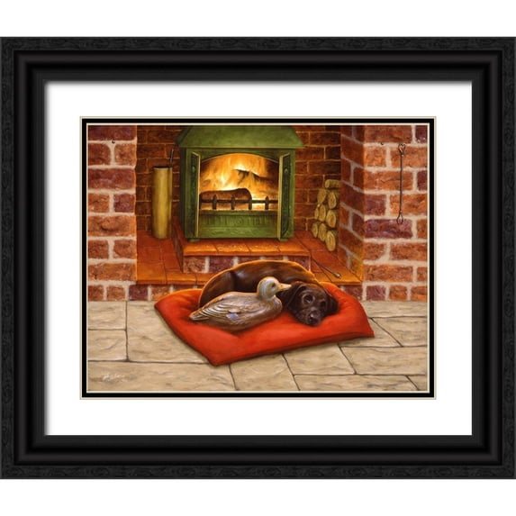 Silver, John 14x12 Black Ornate Wood Framed with Double Matting Museum Art Print Titled - Js40-C