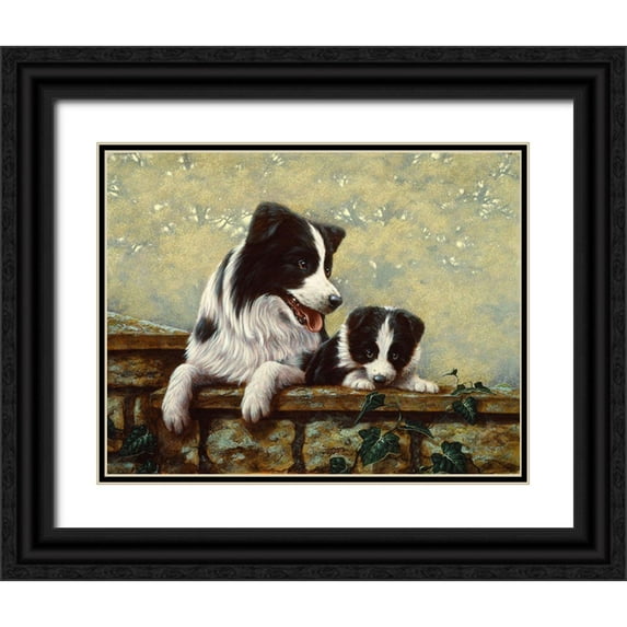 Silver, John 14x12 Black Ornate Wood Framed with Double Matting Museum Art Print Titled - Js68-A