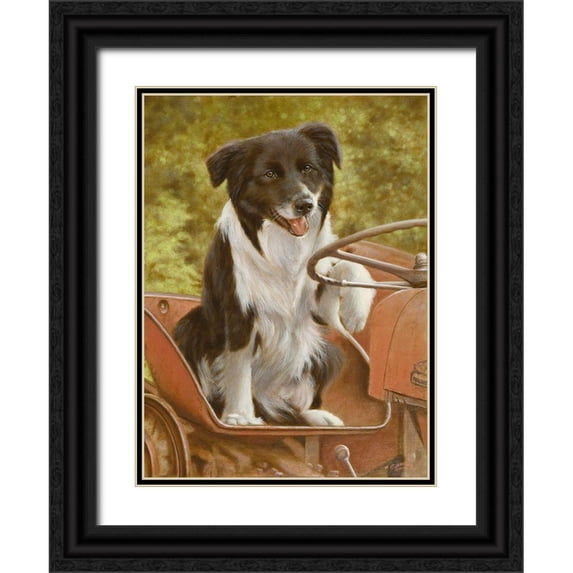 Silver, John 14x18 Black Ornate Wood Framed with Double Matting Museum Art Print Titled - 112