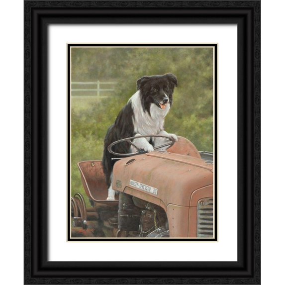 Silver, John 14x18 Black Ornate Wood Framed with Double Matting Museum Art Print Titled - 121