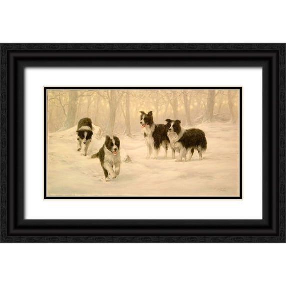 Silver, John 18x12 Black Ornate Wood Framed with Double Matting Museum Art Print Titled - Tset