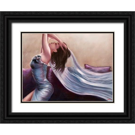 Silver, John 18x15 Black Ornate Wood Framed with Double Matting Museum Art Print Titled - Cristelle