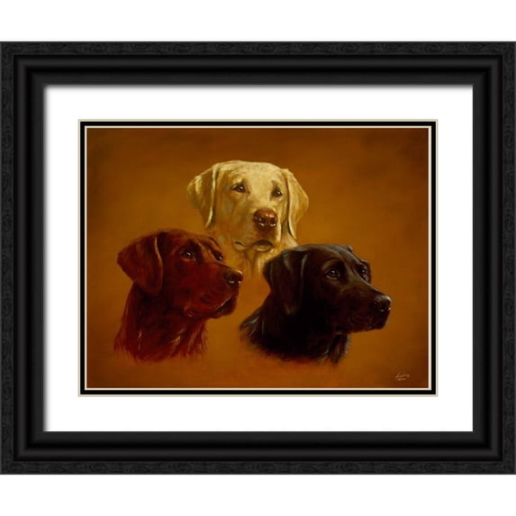 Silver, John 18x15 Black Ornate Wood Framed with Double Matting Museum Art Print Titled - Faith-Hope-Charity