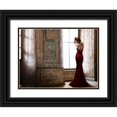 thumbnail image 1 of Silver, John 24x19 Black Ornate Wood Framed with Double Matting Museum Art Print Titled - At the Palace, 1 of 4