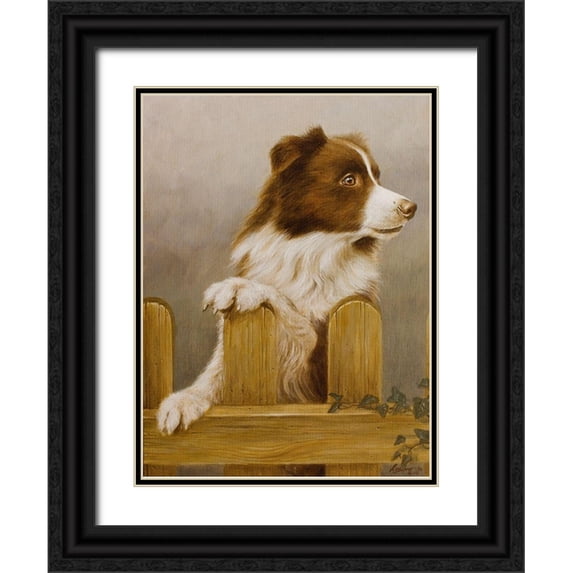 Silver, John 25x32 Black Ornate Wood Framed with Double Matting Museum Art Print Titled - 220