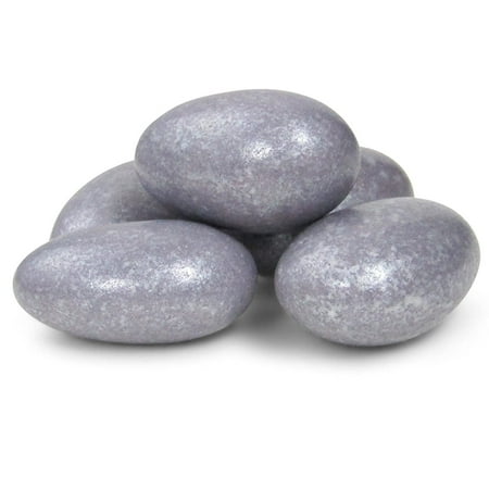 Silver Jordan Almonds by Its Delish, 3 LBS Bulk Candied Almond Nut with Sweet Hard Candy Coating - Bulk Wedding Favors and Party Buffets, Silver Theme Parties - Vegan & Kosher