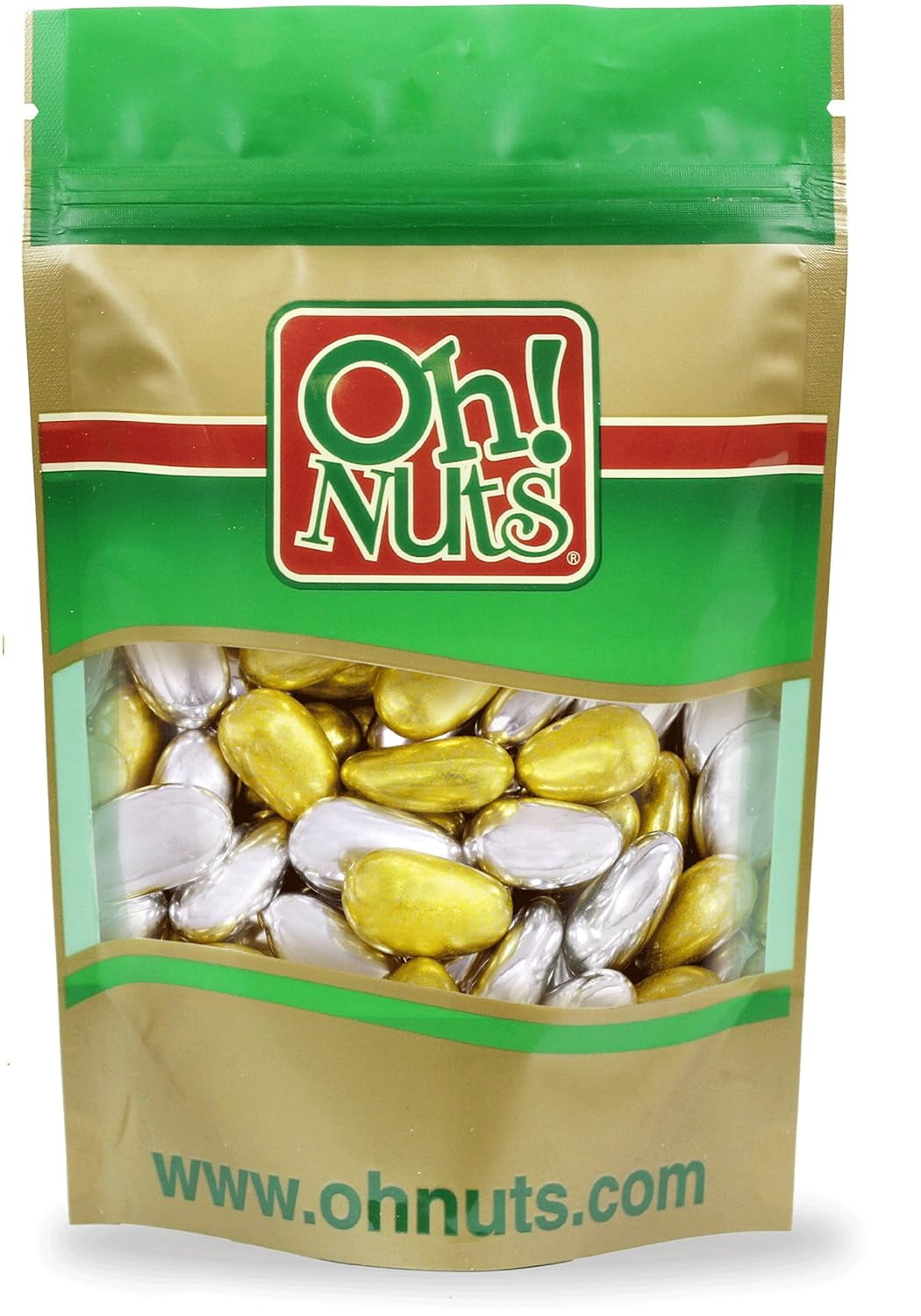 Silver Jordan Almonds Mix 8 oz Bag