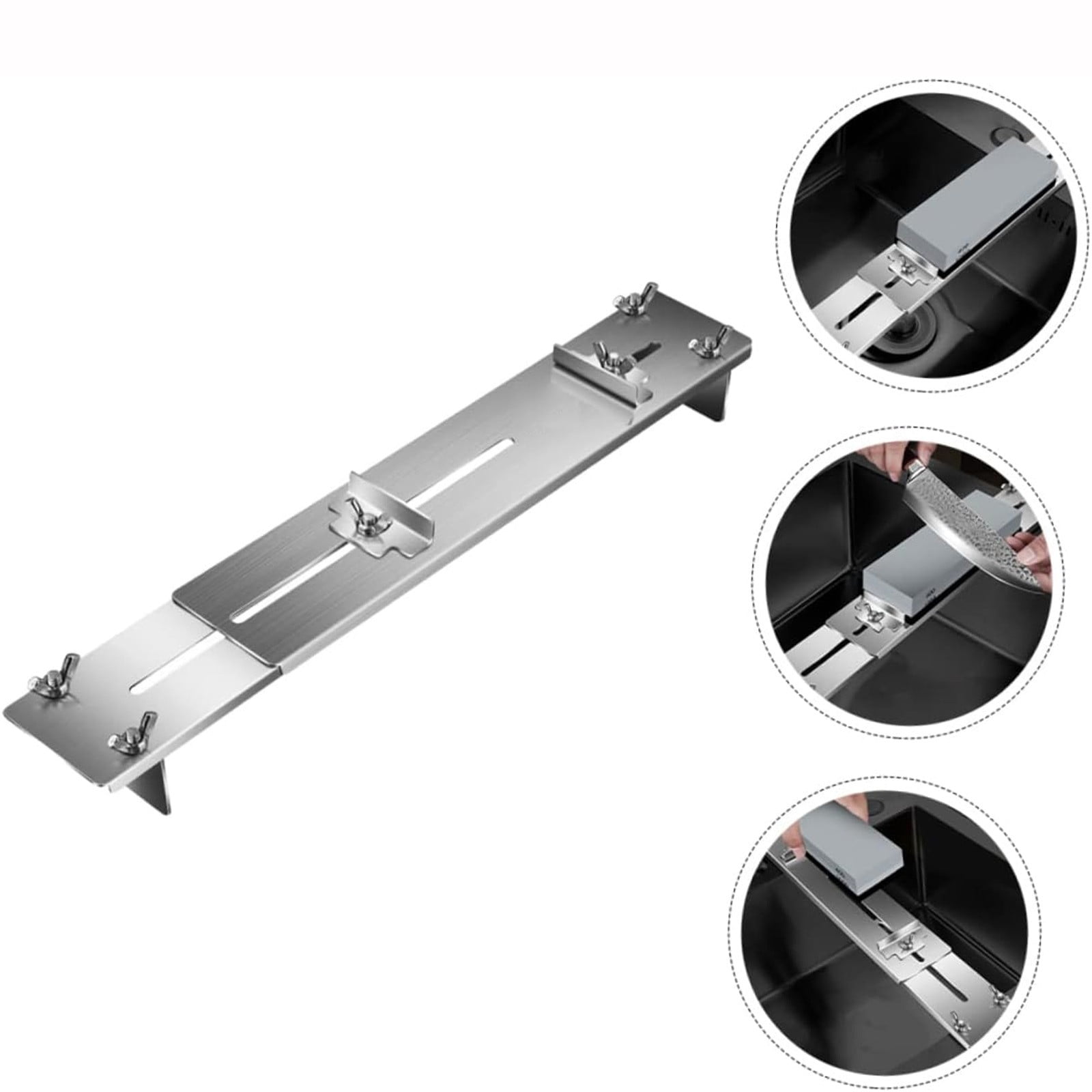 Silver Knife Sharpening Rack Fixed Position Station Blade Sharpener ...