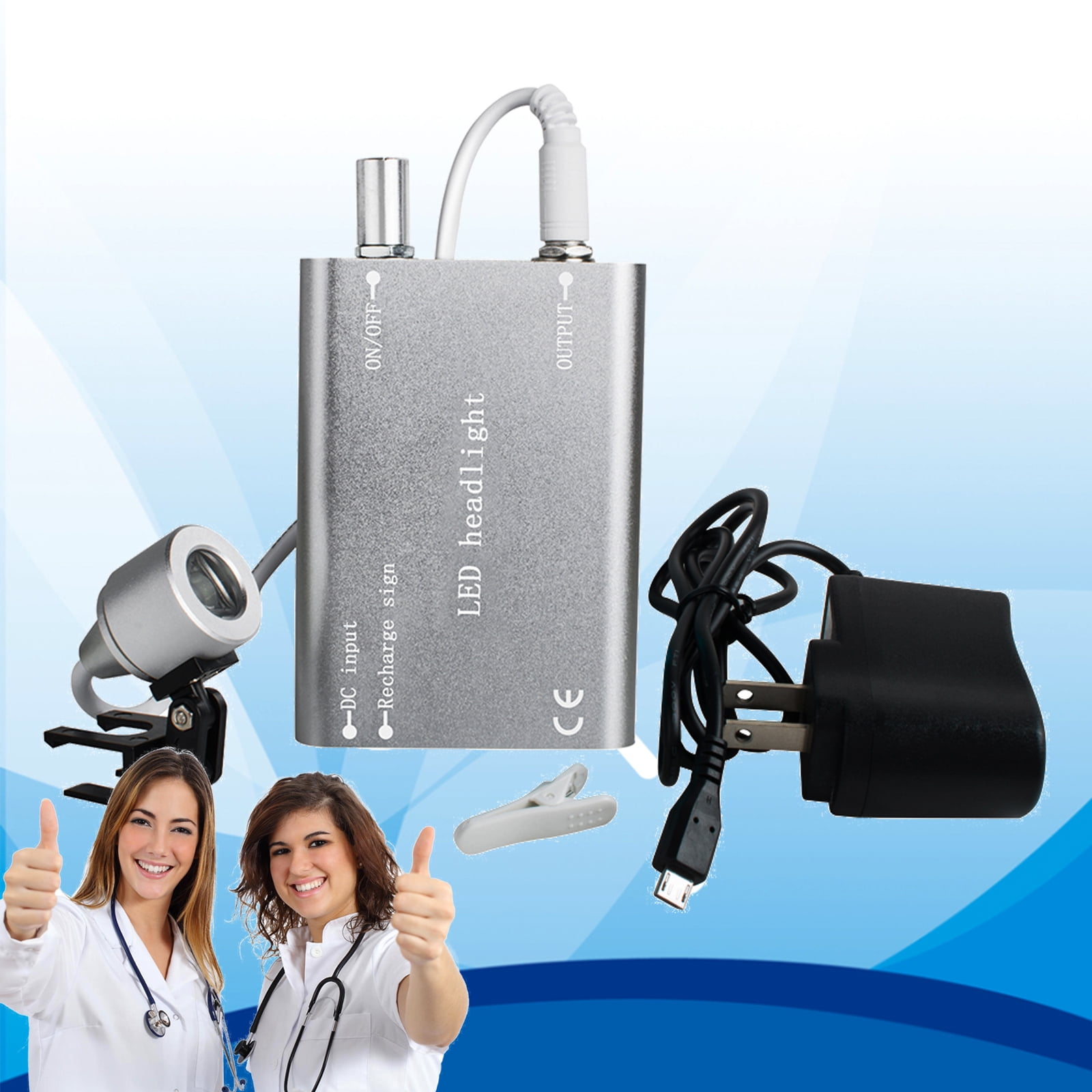 Lampe Frontale LED Chirurgicale Dentaire - Non Focalisable, Légère, Modèle HL-NF-10w - Neuf Sous Emballage