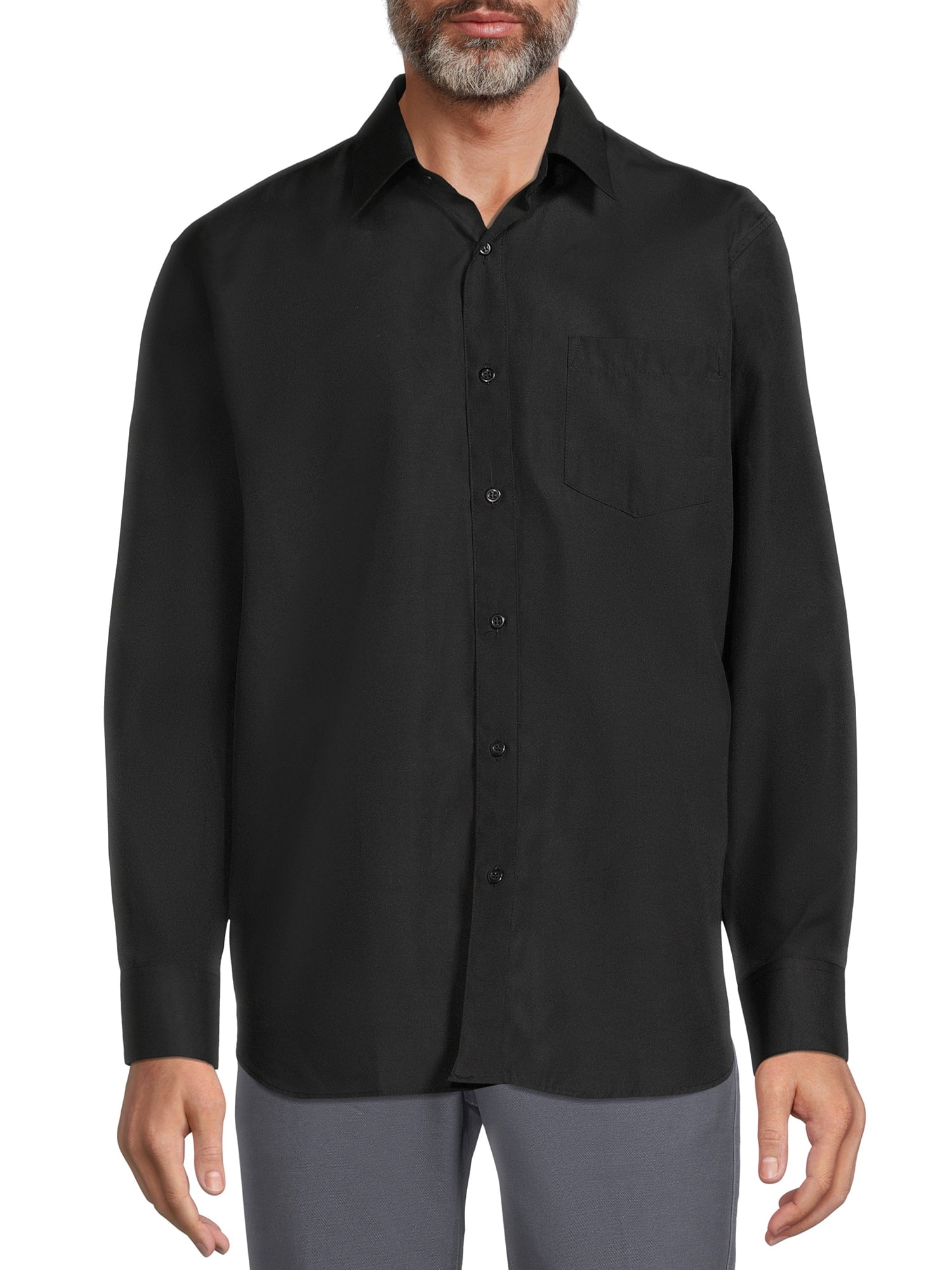 Silver Label Men's Long Sleeve Dress Shirt