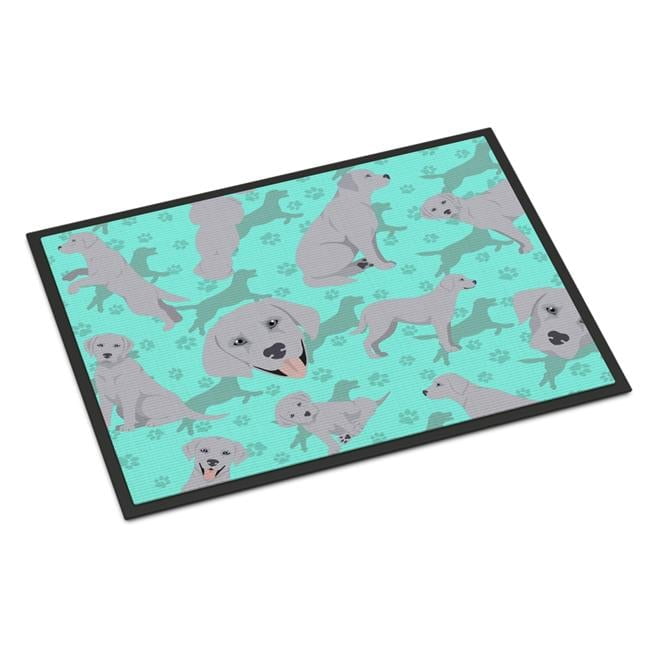 Silver Labrador Retriever Indoor or Outdoor Mat 24x36 36 in x 24 in
