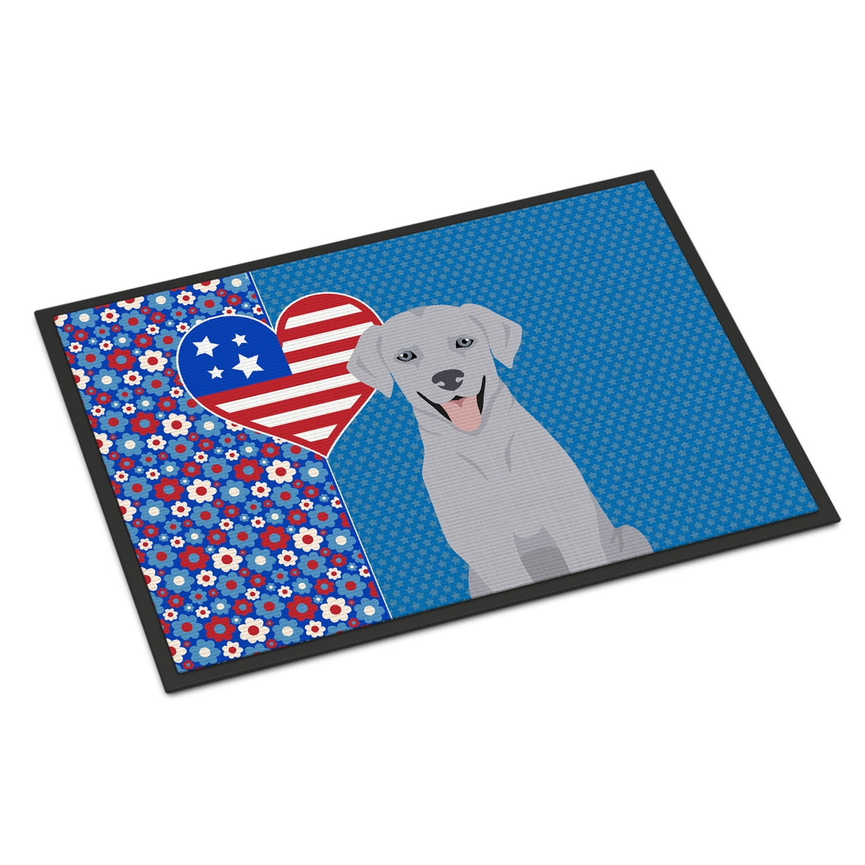 Silver Labrador Retriever USA American Indoor or Outdoor Mat 24x36