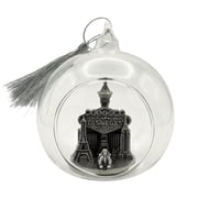 Silver Las Vegas Glass Christmas Ornament, 3 Inches Round