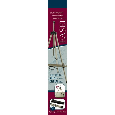 Silver Lead Folding Easel, 32" Maximum Height, Aluminum